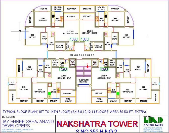 nakshatra tower floor plan