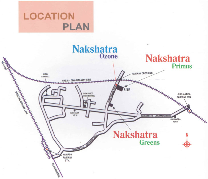 Nakshatra ozone Location map